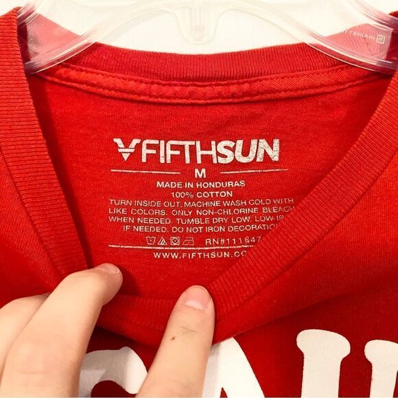 Because Tacos! Red women’s T-shirt size medium. 100% cotton - Picture 3 of 5